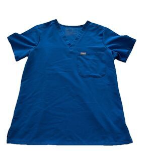 FIGS Top Women's Size Small Blue Technical Collection Scrubs Shirt workwear
